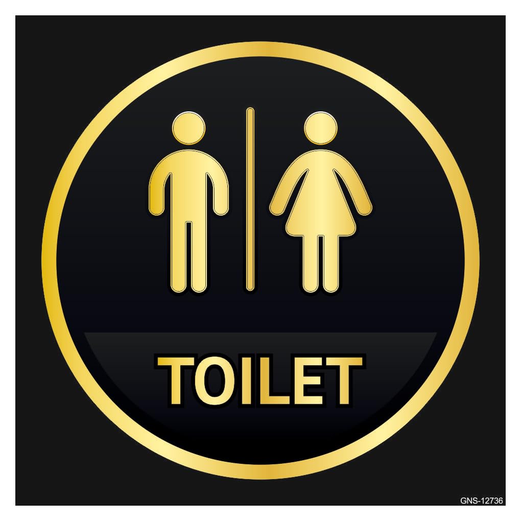 Aditya Sign® Toilet sign Board for Office, Hospital, hotel GNS-12736