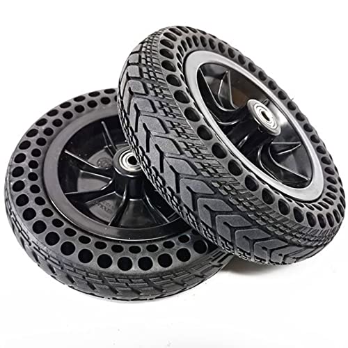 Rueda Delantera para Silla de Ruedas Eléctrica de 8 Pulgadas (2 Piezas), Rueda de Repuesto para Silla de Ruedas, NeumáTico No Inflable de Goma Maciza de Nido de Abeja