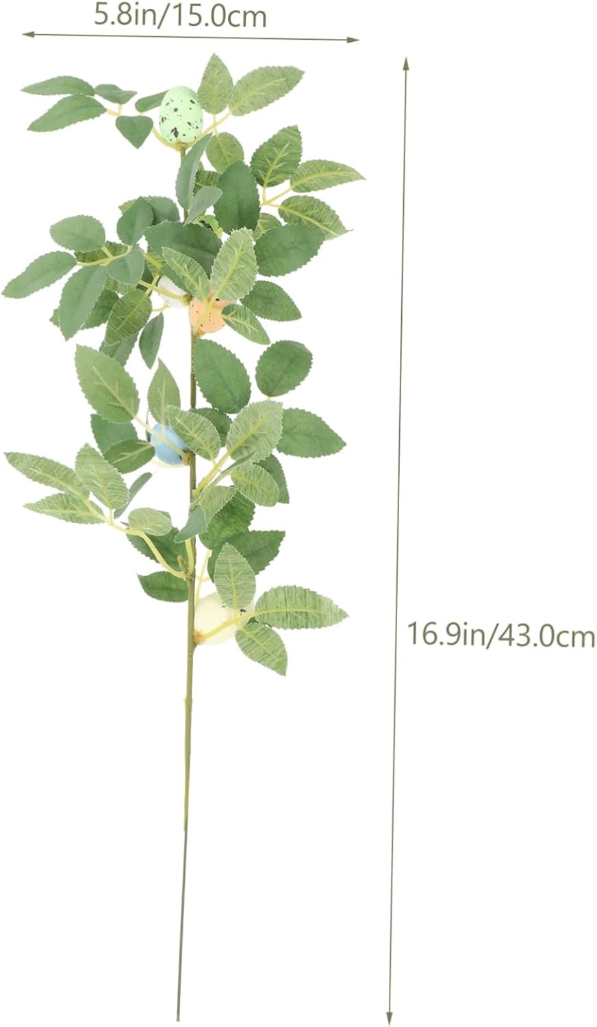 5Pcs Artificial Egg Branches Vibrant Twig Picks for Floral Arrangements Versatile Decorations for Home Weddings and Holiday Photography