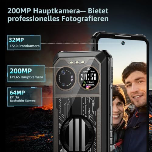 IIIF150 B2 Ultra Outdoor Smartphone (2023), 15000mAh Android 13 Outdoor Handy Ohne Vertrag...