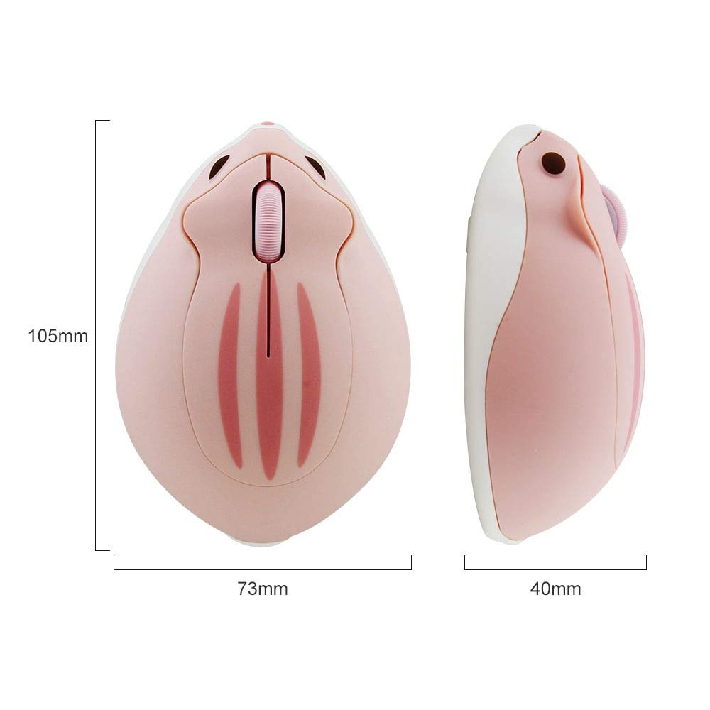 Urocza bezprzewodowa mysz kreskówkowa USB optyczna mysz do laptopa mini laptop różowy chomik design myszy macbook niebieski