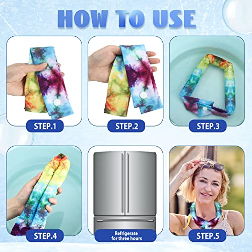 Image of Xuhal 6 Pcs Cooling Neck Wraps Cooling Bandana