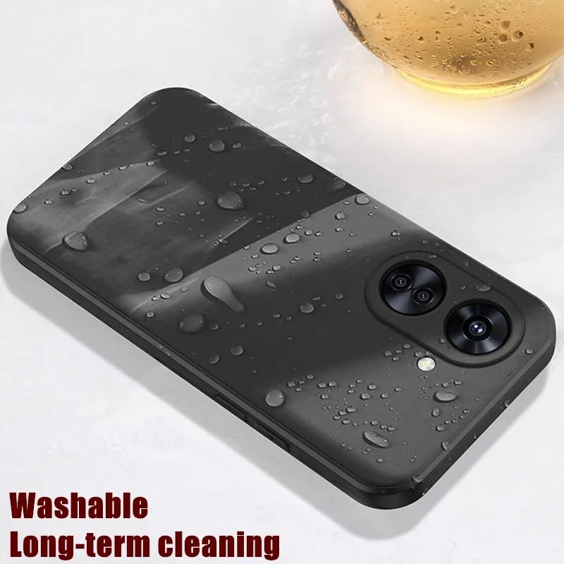 Image of Spazy Case Redmi 13C 5G Back Cover Soft Silicone Shockproof Slim Back case Cover with Anti Dust Plugs for Redmi 13C 5G -Black