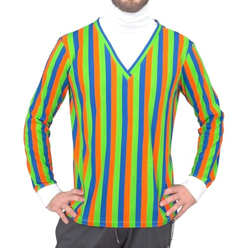 Sesame Street Bert and Ernie Adult Long Sleeve Striped T-Shirt Halloween Costume Cosplay