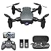 OBEST Mini Dron con Cámara 1080P HD, RC Helicopter Plegable por App o 2.4GHz Control Remot, Giro de 360 °, Sigue la Trayectoria de Vuelo, Modo sin Cabeza, 2 Baterías, Drones Juguetes, Negro