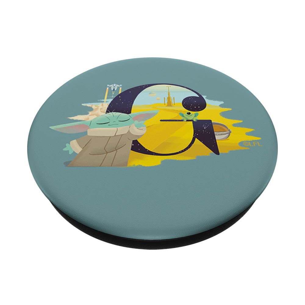 Star Wars Disney Alphabet Monogram Letter G for Grogu PopSockets PopGrip Intercambiabile
