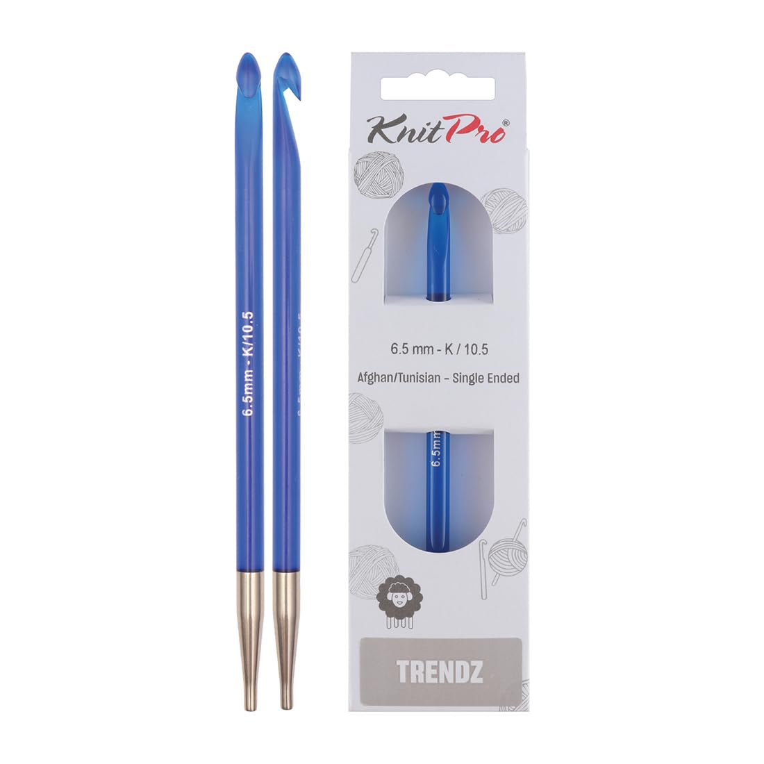 KnitPro Trendz Afghan/Tunisian Crochet Hook | 6.50mm