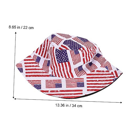 Chapeau de pêcheur bob réversible blanc en polyester pour camping - 6