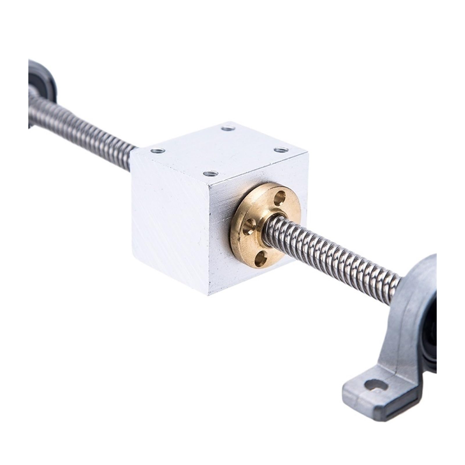 Metal Ball Screw nut Handwheel Lead Guide Rail Screw T12 Lead Screw 12mm 100mm-600mm + Vertical Bracket(550mm)