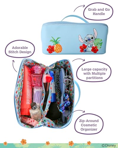 Disney Stitch Makeup Bag Official License, Travel Cosmetic Bag, Makeup Bag for Travel, Accessories2