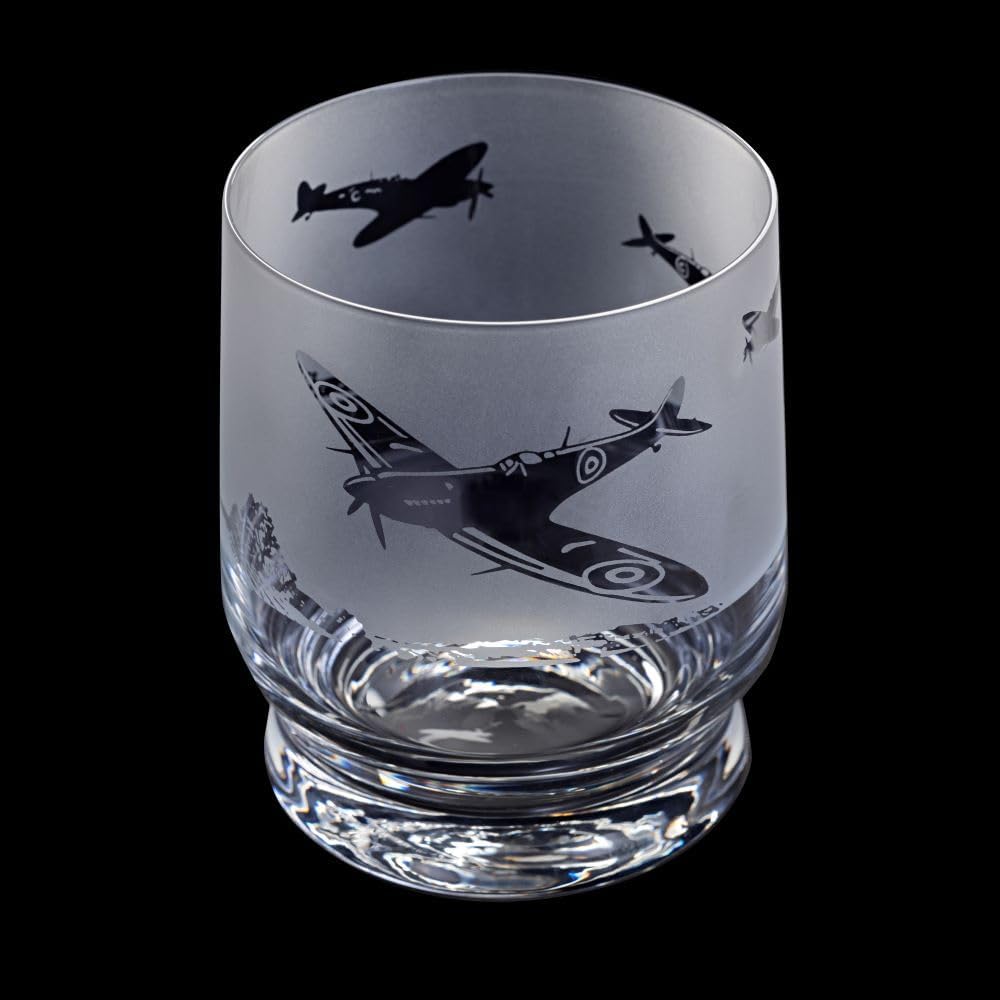 Dartington Crystal Apsect Tumbler Spitfire, Single | Tumbler Glass | 100mm | 350ml | Dishwasher Safe