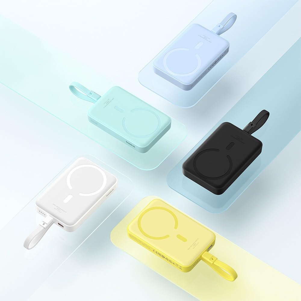 Powerbank Baseus magnetyczny mini 10000 mAh 30 W MagSafe (niebieski)