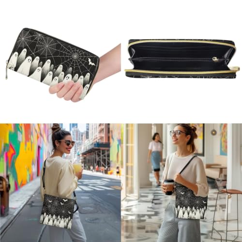 Image of HUGS IDEA Leather Purses and Handbag for Women Bucket Bag with Wrist Wallet 2 Packs
