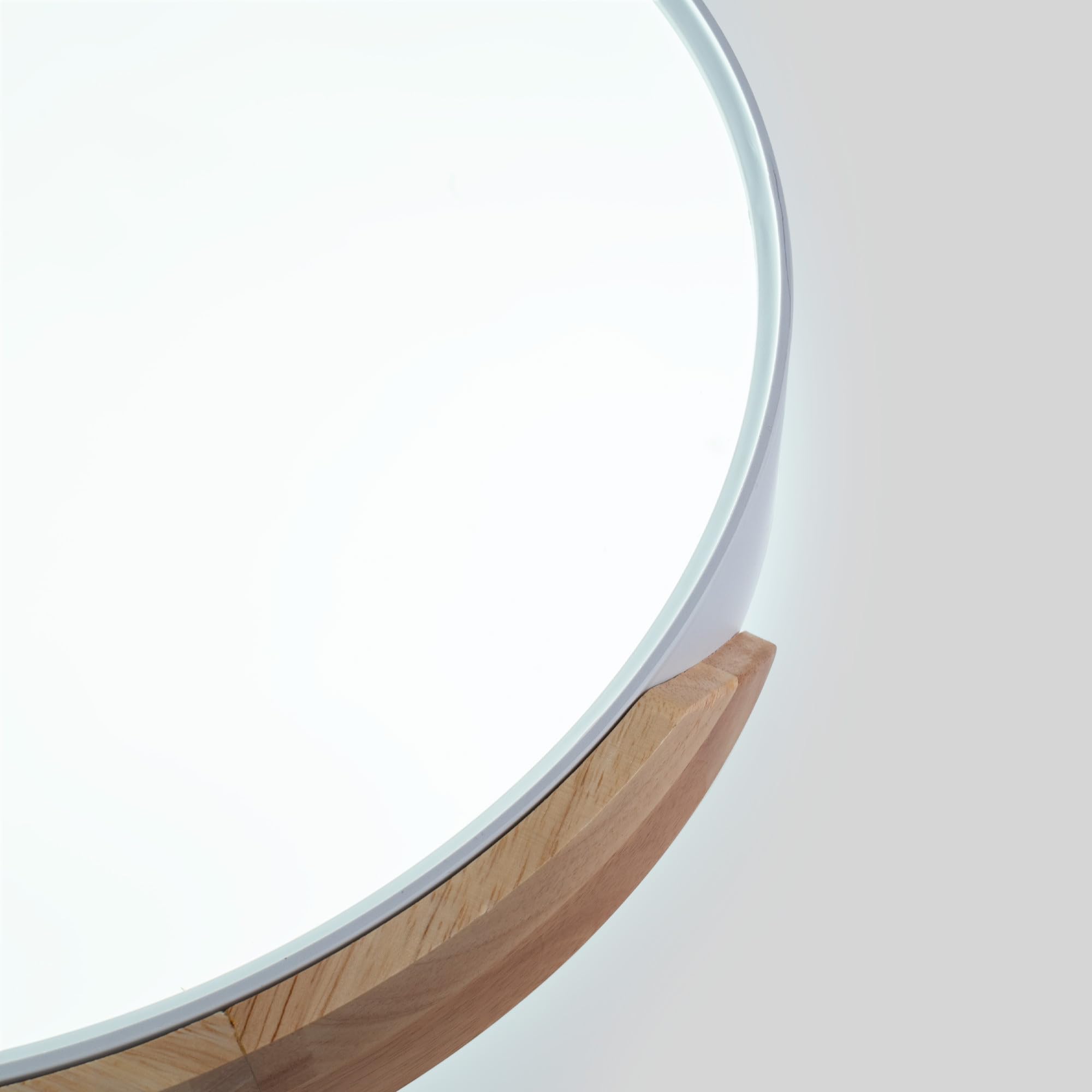 Lámpara de techo LED CCT de 36W y ø50cm | Plafón con Efecto madera IP22 | Iluminación LED con sistema CCT de 3000K, 4000K, 6500K