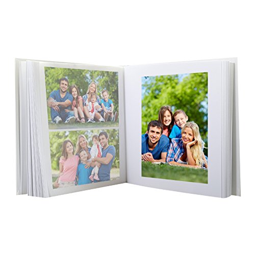 Set di 2 album fotografico da incollare, 30 x 30 pagine, bianco
