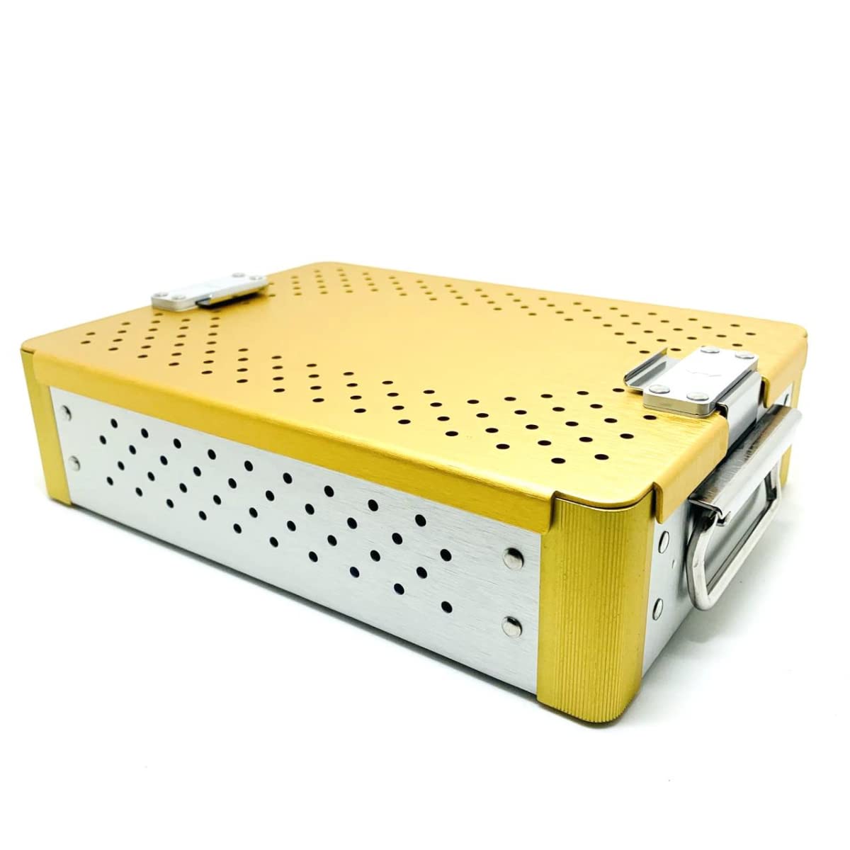 Instrument Sterilization Tray Box with Silicone mat 240mm*175mm*60mm Disinfection Sterilization ultrasonic Basket case ultrasonic Cleaning Washing Sterilization Trays opthalmic ENT