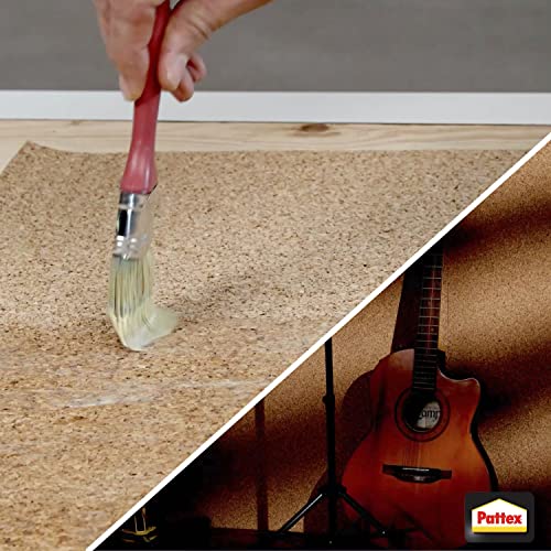 Pattex Kraftkleber Compact, extra starker Kleber ohne Tropfen und Fäden ziehen, Klebstoff für senkrechte und poröse Oberflächen, Kontaktkleber in Gelform, 1x625g