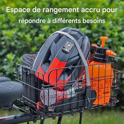 Panier vélo arrière pliant grande caisse accessoire cyclisme de route - 4