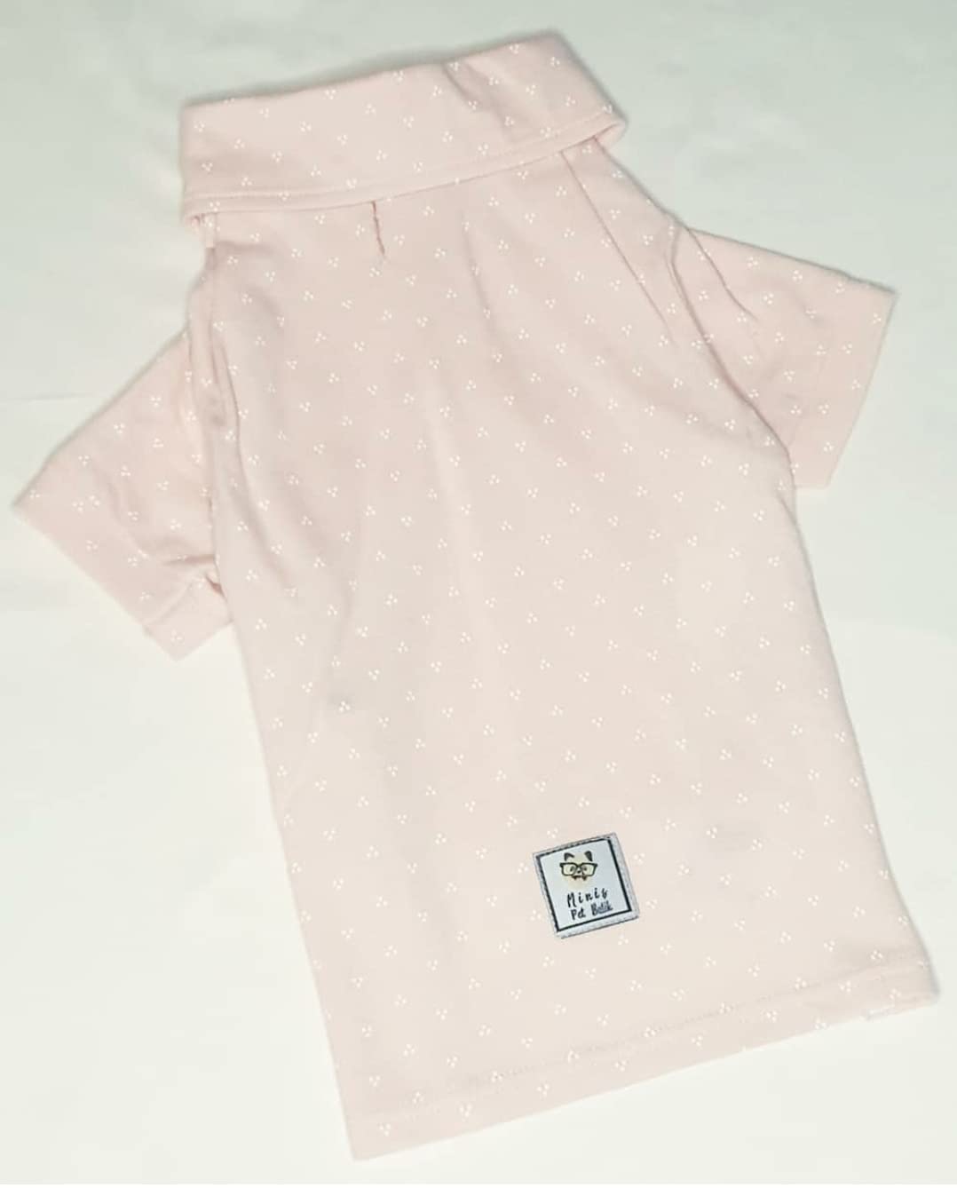 Evcil Hayvanlar İçin Açık Pembe Polo T-Shirt L