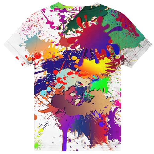 Image of Hgvoetty Boys Girls Graphic T-Shirts Kid 3D Casual Tops Tees for 6-16 Years | Youth Novelty Shirts, Bright Eye-Catching Design, Lightweight and Soft Material, Suit for Daily Sport, Party and School Wear