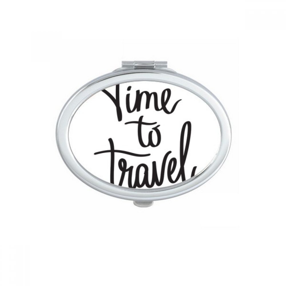 Miroir de poche ovale Time to Voyage compact mignon et portable