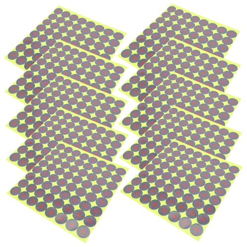 YARNOW Étiquettes De Tir Papier 1 Pouce 640 Pièces Adhesif Papier Professionnel Autocollants Circulaires pour Entraînement Tir Sportif Pratique