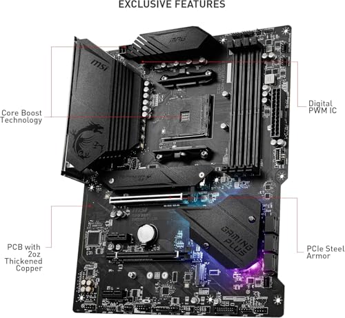 Image of Micro Center AMD Ryzen 7 5800XT Desktop Processor with MSI MPG B550 Gaming Plus V1 Gaming Motherboard (AM4, DDR4, PCIe 4.0, SATA 6Gb /s, M.2, USB 3.2 Gen 2, ATX)