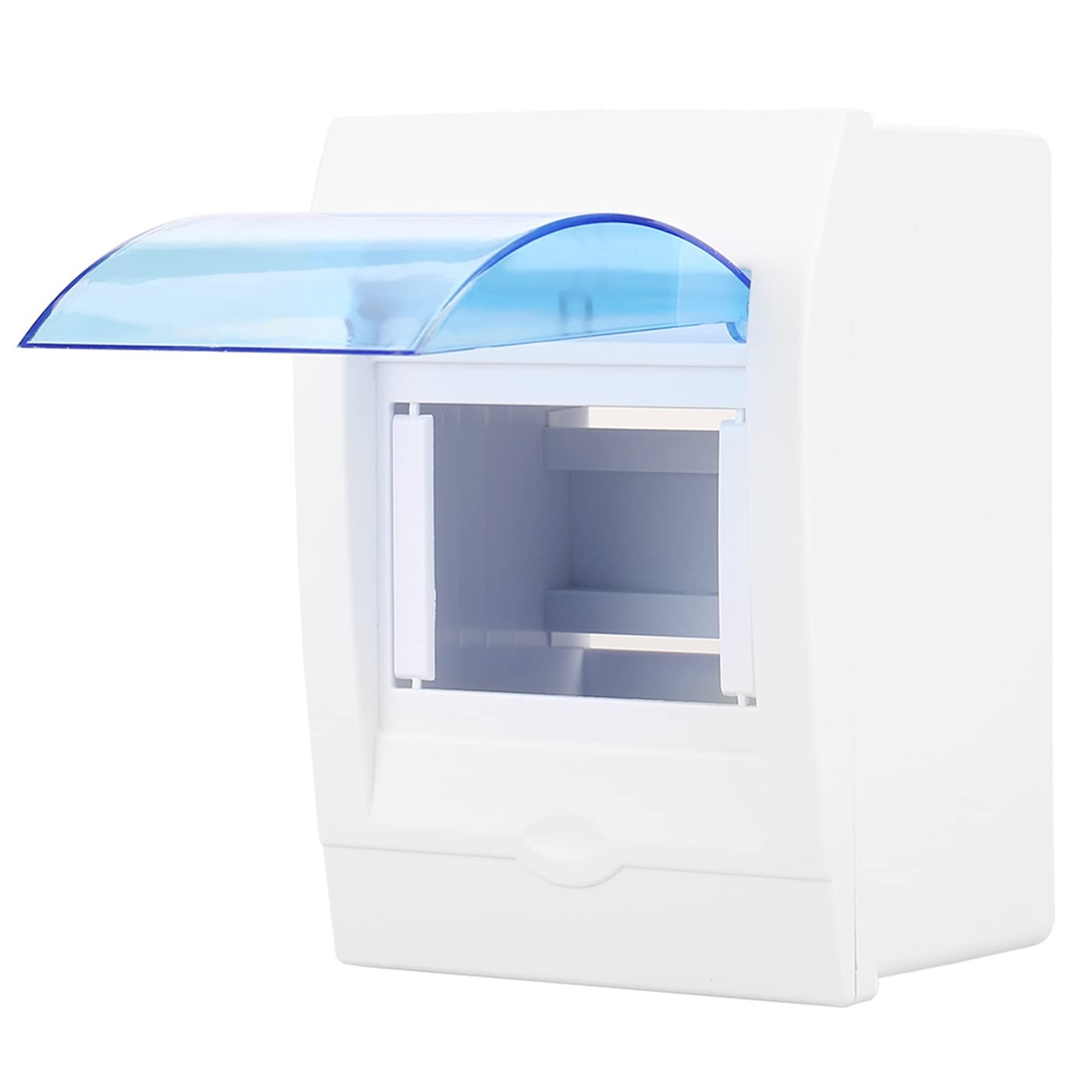 Hyuduo 3-4-drożna Skrzynka Rozdzielcza Wyłącznika Automatycznego ABS Biała Niebieska 13x9,6x6,5 cm Montaż Wewnętrzny Przezroczysta Pokrywa Stanu