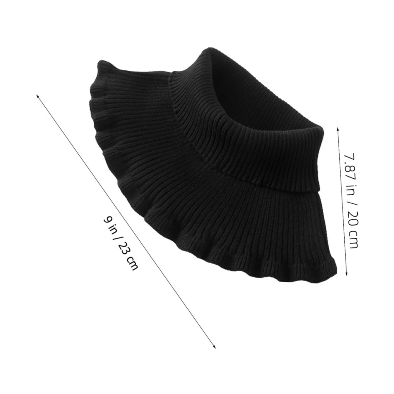 4piezas Manga Calentadora De Cuello De Lana Para Protector Multifuncional De Cuello Para y Fríos Color Negro