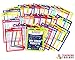 Dry Erase Pockets 35pc [10” x 13”] +Free PENS +Bonus 900 Downloadable Worksheets! Write and Wipe Reusable Plastic Sheet Protectors for Classroom Organization & Teaching Supplies by Teachers Toolbox