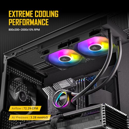 Image of Antec Skeleton 240 ARGB Liquid CPU Cooler, 240mm Radiator, High-Performance Pump, 2 x 120mm PWM ARGB Fans, Copper Base, Intel LGA 115X /1200 /1700 /20XX, AMD AM4 /AM5, Black