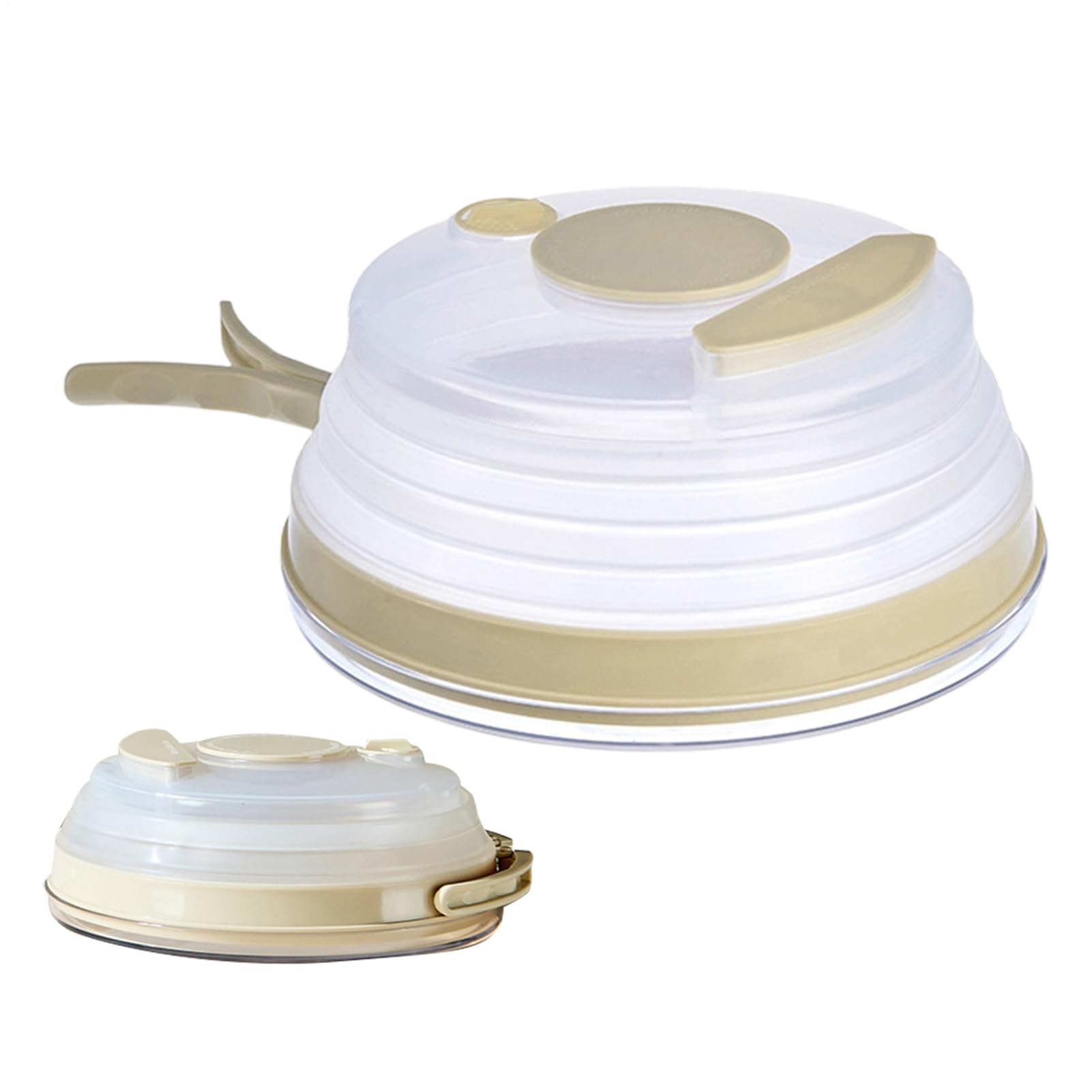 Couvercle micro-ondes pliable HeatGuard Cover ventilé avec trous de vapeur pour assiette