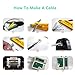 Gaobige Network Tool Kit for Cat5 Cat5e Cat6, 11 in 1 Portable Ethernet Cable Crimper Kit with a Ethernet Crimping Tool, 8p8c 6p6c Connectors rj45 rj11 Cat5 Cat6 Cable Tester, 110 Punch Down Tool