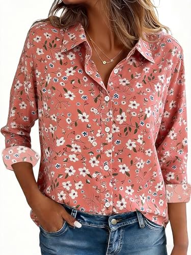Floral Print Long Sleeve Blouse