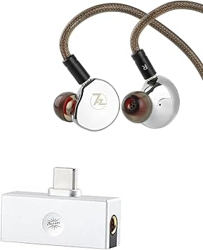 Linsoul 7Hz x Crinacle Diablo/Divine in-Ear Monitors, 14.5mm Planar Magnetic Driver IEM + Kiwi Ears Allegro Mini Portable IEM DAC