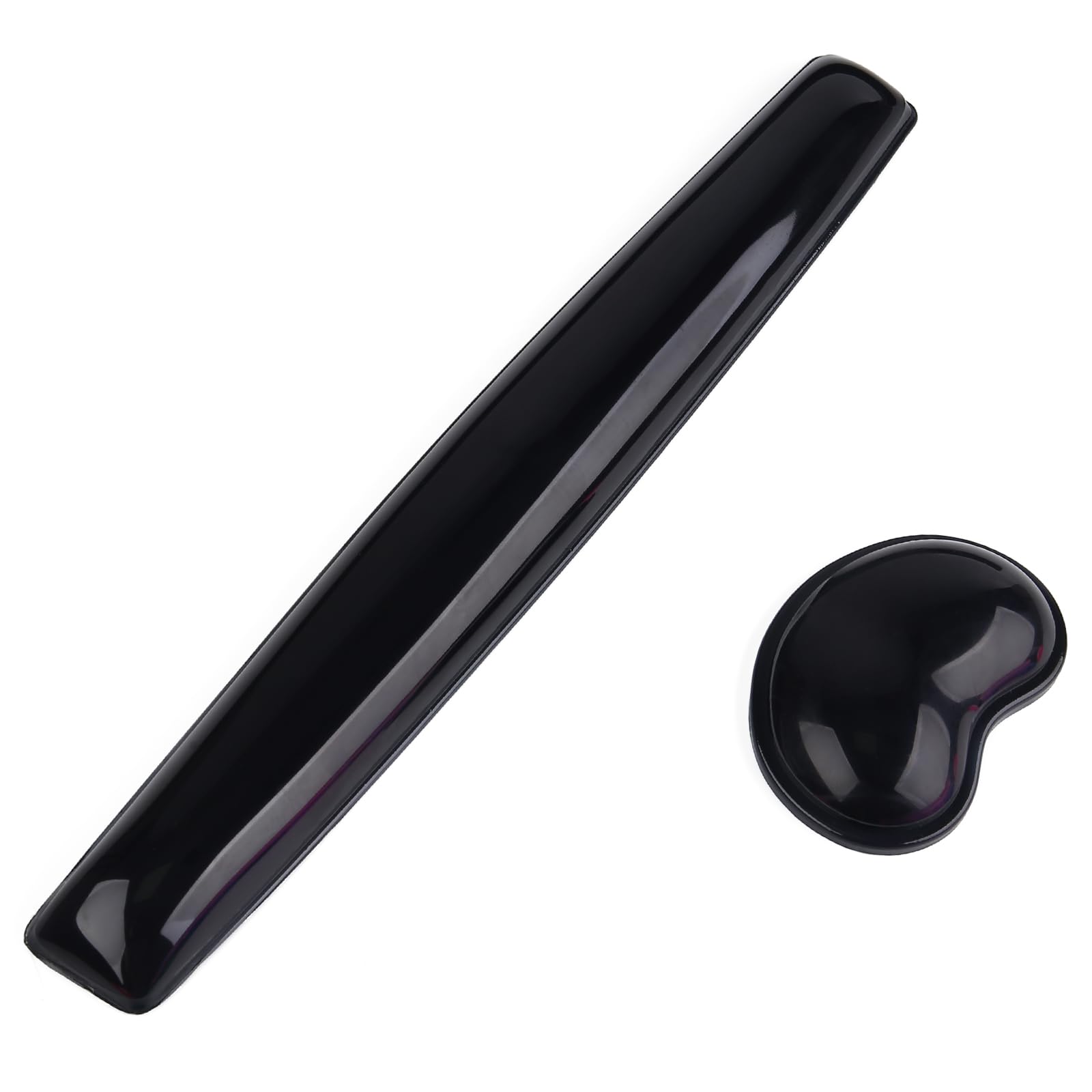 ABRONDA Gel Keyboard & Mouse Wrist Rest Set - Keyboard Wrist Rest Pad & Mouse Support for Office Gaming Pad Computer Laptop Ergonomic Comfortable Pain