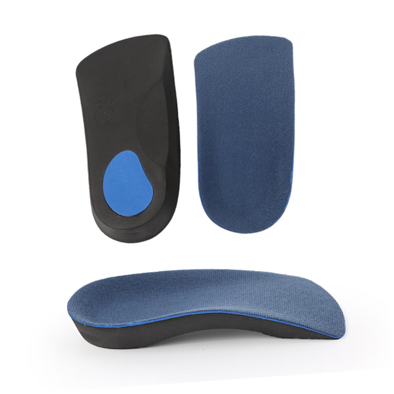 NOLITOY 1pair Orthotic Insoles Arch Support for Women Eva Flat Feet Pads for Plantar Fasciitis Relief XL Blue