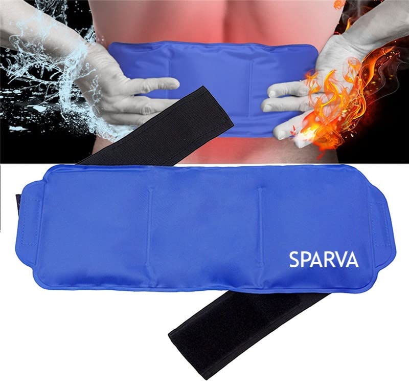 Image of Pain Relief Flexible Ice Pack for Injuries | Hot & Cold Therapy Reusable Gel Pack /Heat Wrap - Great for Back, Waist, Shoulder, Neck, Ankle, Knee and Hip (Large Pack:14 inch X 6 inch)