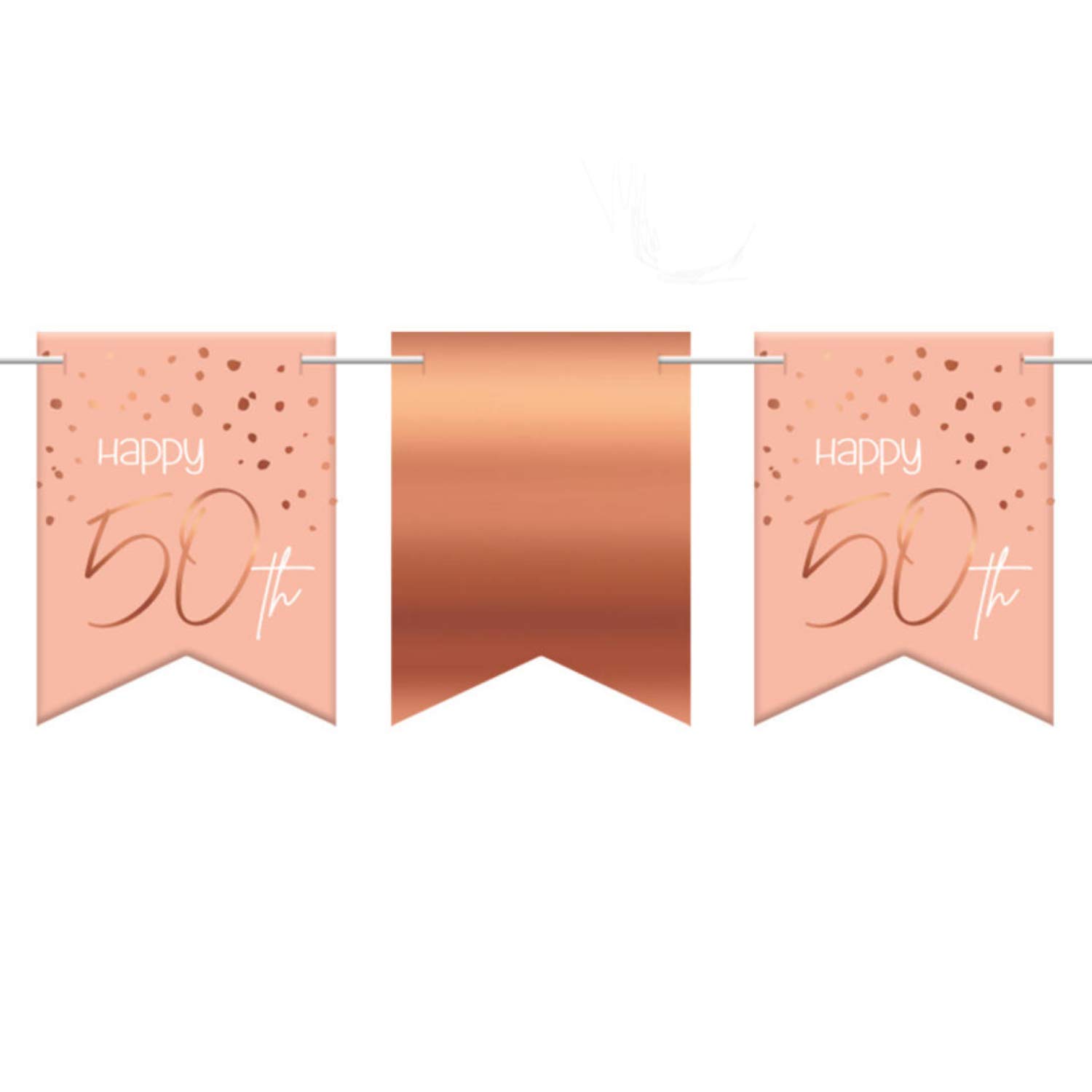 Folat 67450 Elegant Lush Blush Bunting 50 Years - 6 Metres, Number