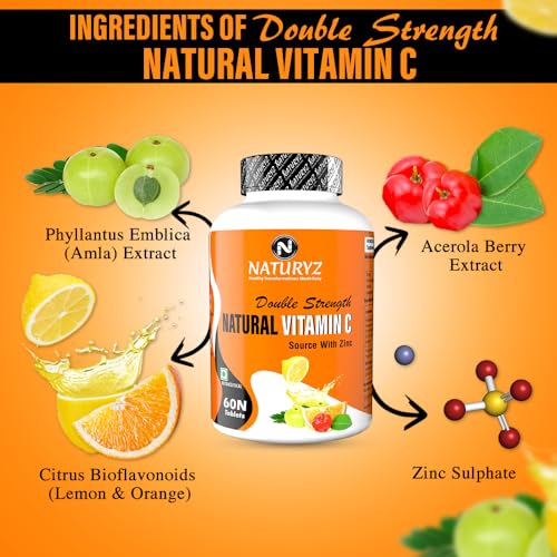 Naturyz Double Strength Natural Vitamin C and Zinc Supplement Naturyz Double Strength Natural Vitamin C and Zinc Supplement