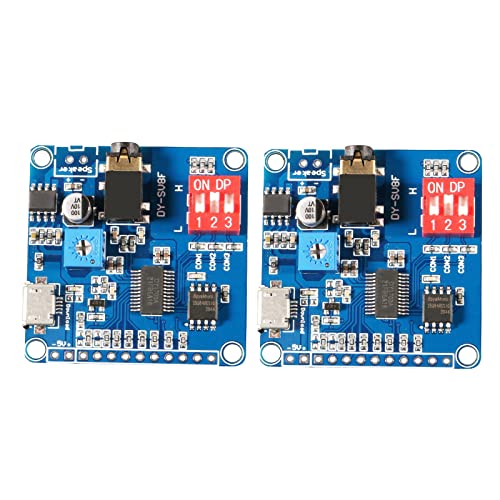 AITIAO 2Pcs Voice Playback Module MP3 Player with SD/TF Card