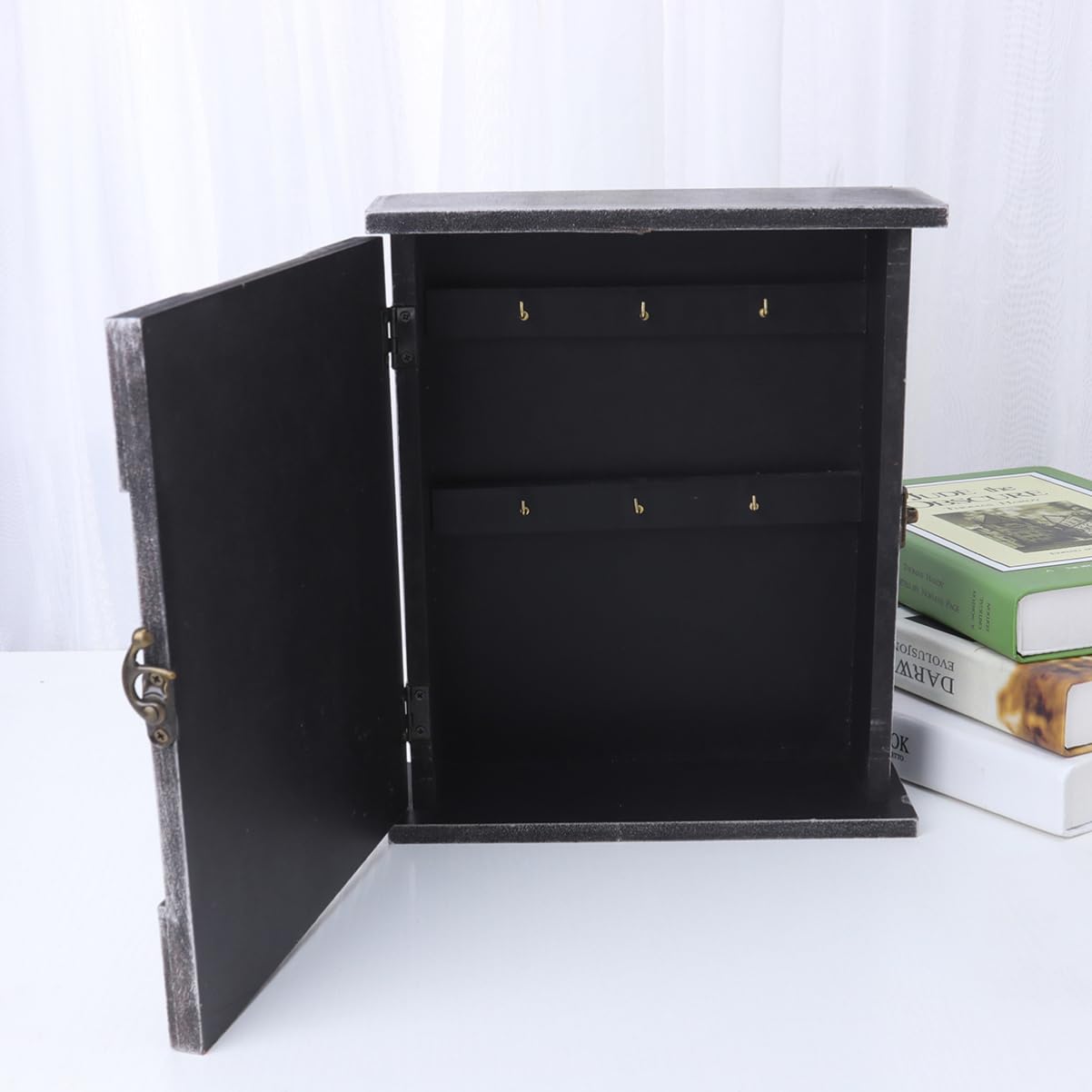 VILLCASE Portachiavi Decorativo Da Parete in Legno Anticato Per Organizzare Le Chiavi