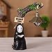 Kimkoala Spirited Away Figuren, niedliche Studio Ghibli Miyazaki Kein Gesicht Mann mit Nachtlicht Action Figur Spielzeug für Kinder Geschenk für Haus Garten Dekoration Reading