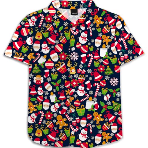 Image of Remimi Unisex Kids Halloween Shirt Boys Pumpkin Ghost Shirts Hawaii Button Up Tops 5-14 Years