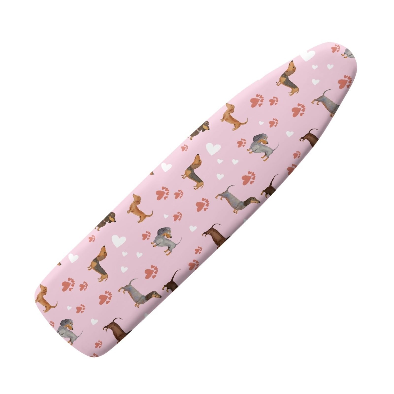 Extra large ironing board cover 140 x 45 Grey Dog Thick cotton pad Ironing Board Cover Elastic washable,Resist Scorching and Staining,Heat Reflective & Vapour Permeable,Easy Fit
