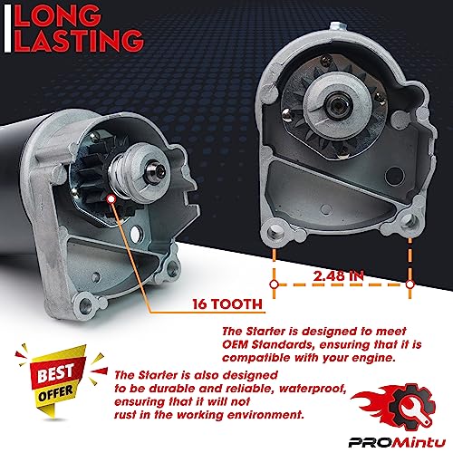 Starter Motor Replaces for Briggs Stratton 422707 460777 400707 42A777 42A707 42B707 400417 400777 402415 402437 402707 422437 422432 V Twin Lawn Mower 17HP 18HP 19HP 19.5HP 20HP 20.5HP 21HP 22Hp by ProMintu - Image 4