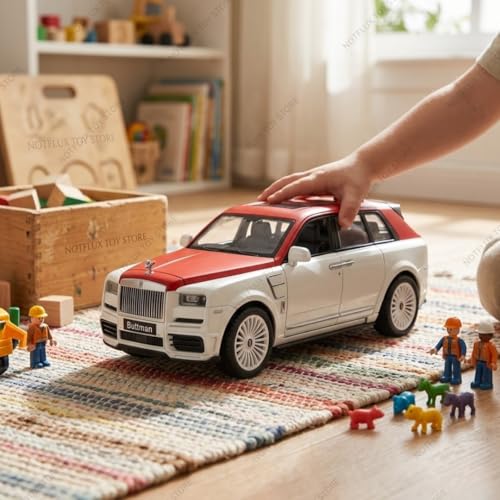 Image of 1:24 Rolls-Royce Cullinan Maisary - Premium Car Model, Luxury SUV Replica Pullback Metal Toy Car (Multicolor)(Pack of 1)