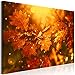 Produktbild decomonkey Akustikbild Natur Herbst 120x80 cm 1 Teilig Bilder Leinwandbilder Wandbilder XXL Schallschlucker Schallschutz Akustikdämmung Wandbild Deko leise Baum Laub