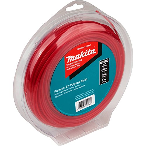 Makita T-03442 Round Trimmer Line, 0.105”, Red, 230’, 1 Lbs. #TOP1