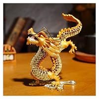 Amazon.co.jp: 2024 年の辰年 龍の置物 昇運金龍風水グッズ 玄関龍